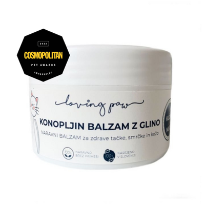 Konopljin balzam z glino za tačke, smrček in kožo