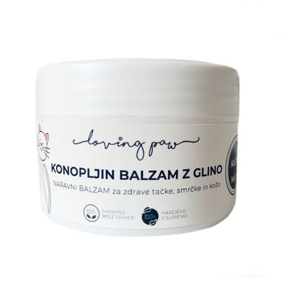 Konopljin balzam z glino za tačke, smrček in kožo