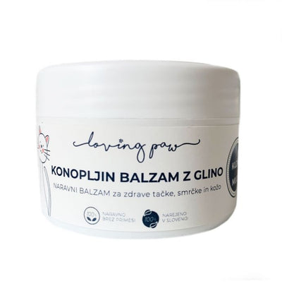 Konopljin balzam z glino za tačke, smrček in kožo